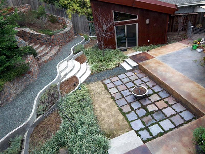 View of Courtyard from Master Suite Deck