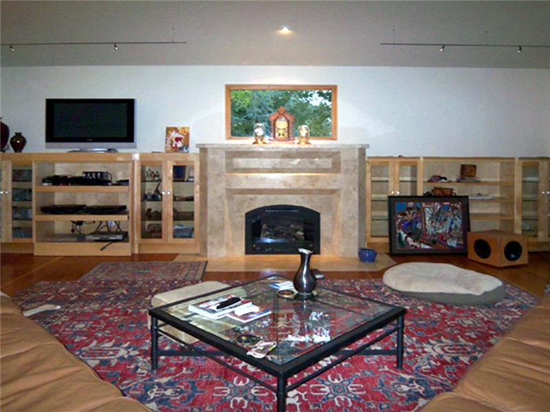 Living Room Fireplace & Picture Window