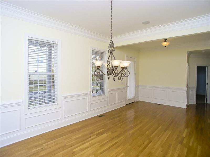 Formal dining room with moldings