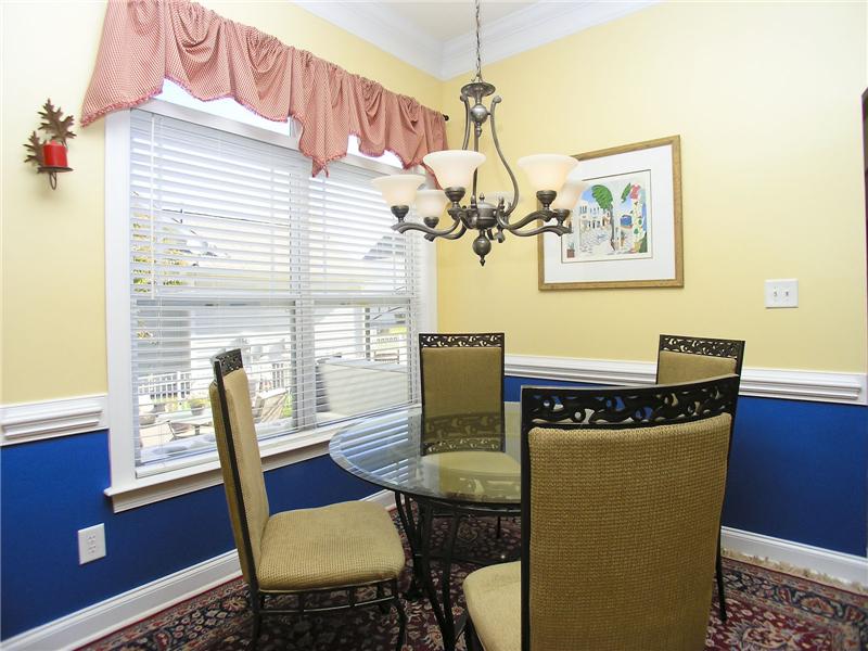 Spacious breakfast area