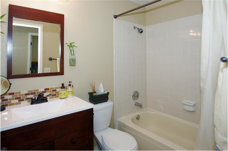 Updated full bathroom on upper level