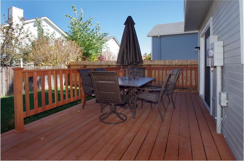 Wood deck