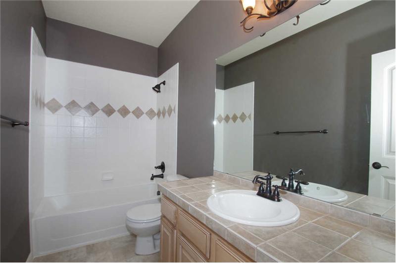 Full bathroom in basement.  Oil rubbed bronze fixtures throughout!