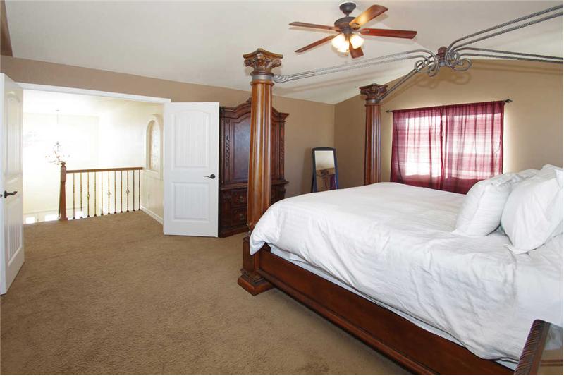 Another view of the accomodating master bedroom