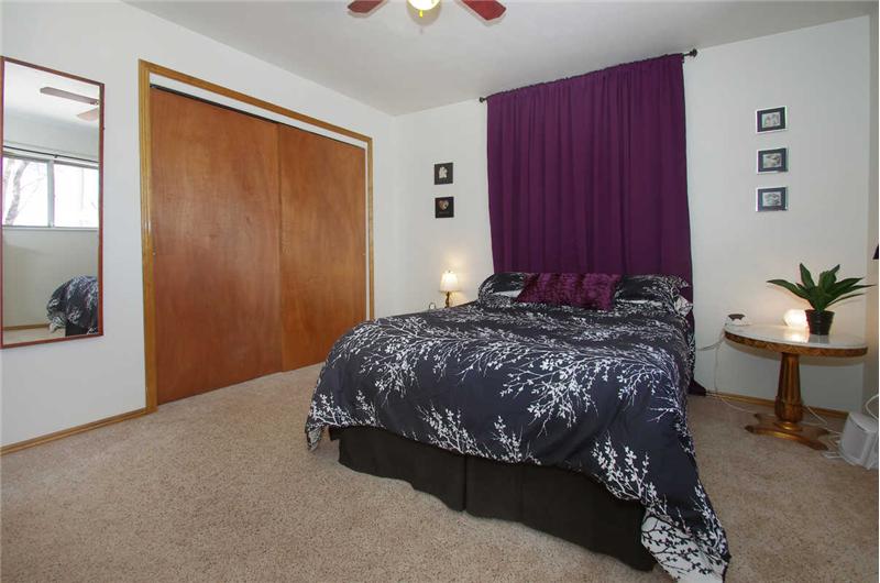 Master bedroom with large closet!