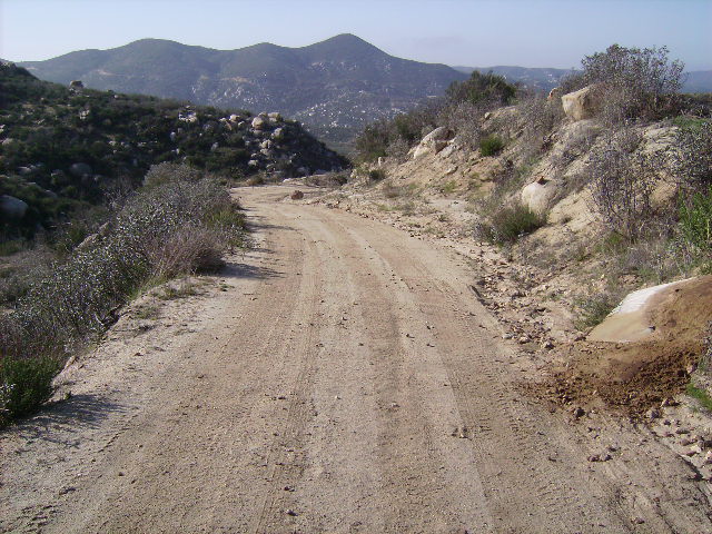 Road directly in front of Lot lot on right hand side