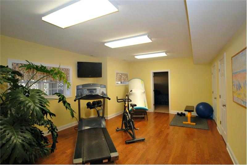 Terrace level exercise room