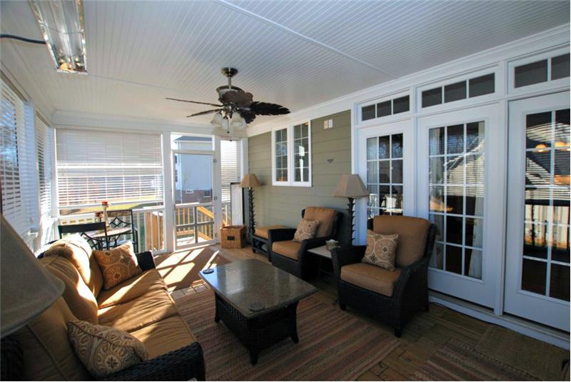 French doors onto the porch