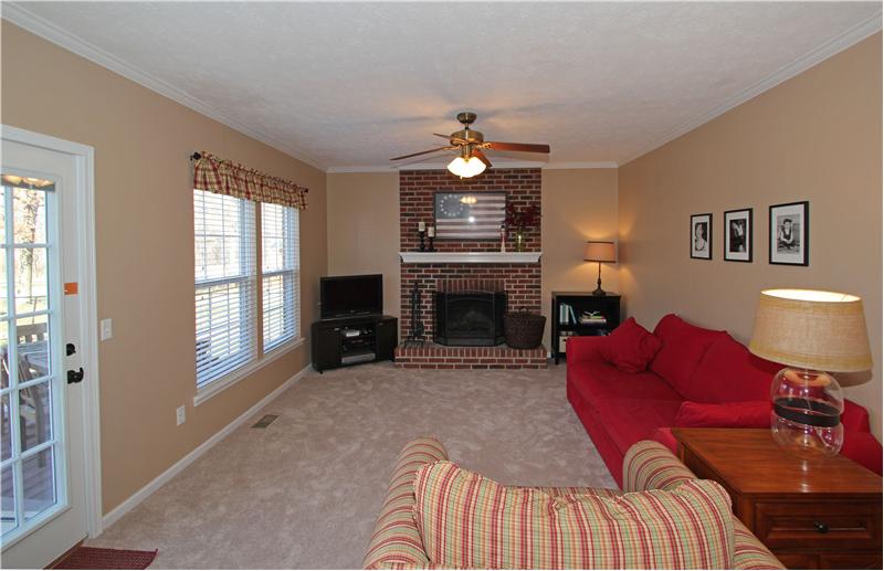 Enjoy the wood burning fireplace.