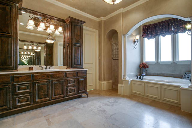 Enjoy a bubble bath after a long day! The luxurious master bath is large and will exceed your expectations.