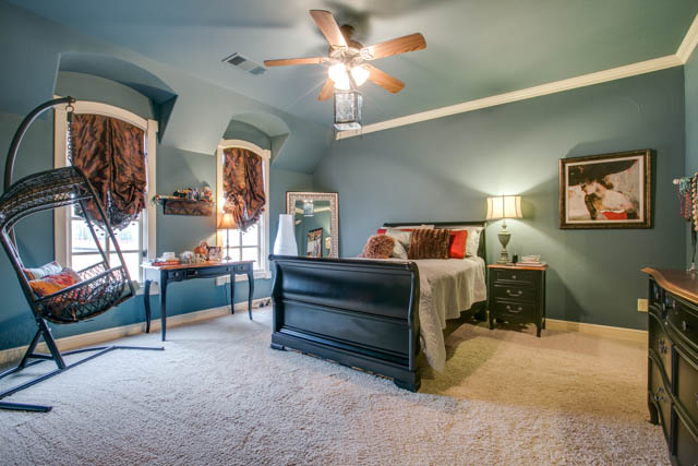 Notice the old-world charm of this house. Bedrooms are tranquil, modern, and classic.