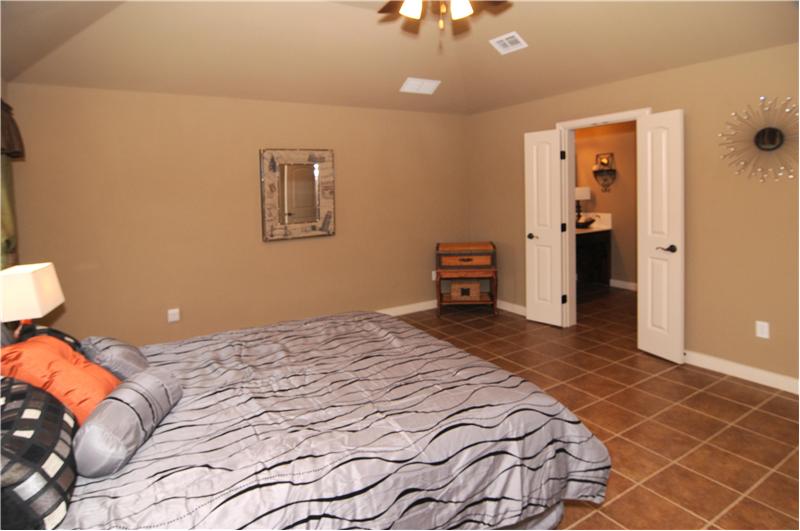 This spacious room offers an attached spa-like master bath!