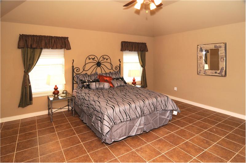 Retreat to the master bedroom after a long day!