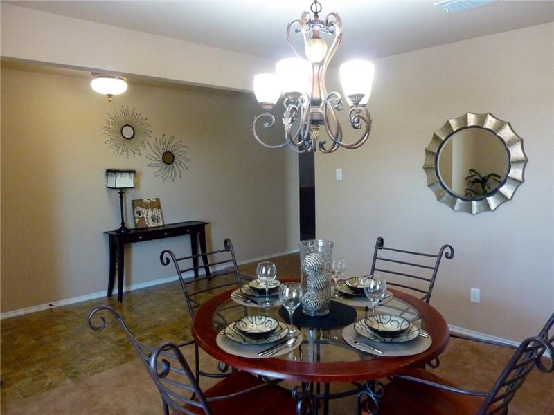 A separate dining room is perfect for entertaining friends and family.