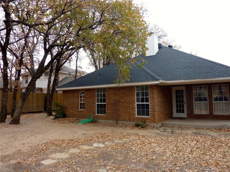 Enjoy crisp evenings with a cup of hot chocolate on the covered back patio!