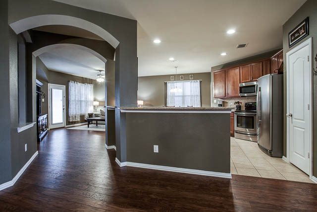 The floorplan is very open and spacious!