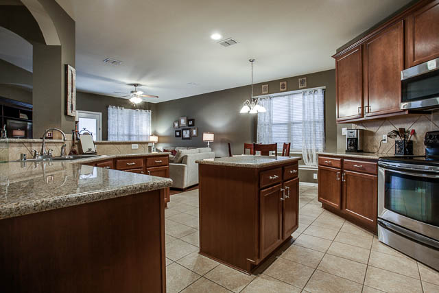 Easy care floors help keep the home allergen free.