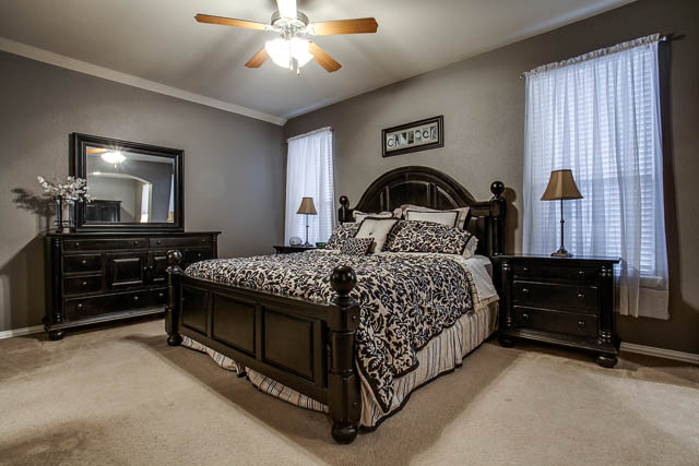 The master bedroom is very large.