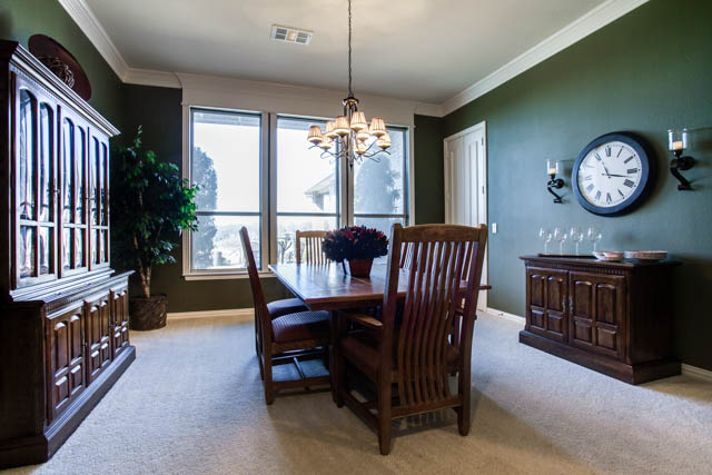 This formal dining room is perfect for gatherings with friends and family.