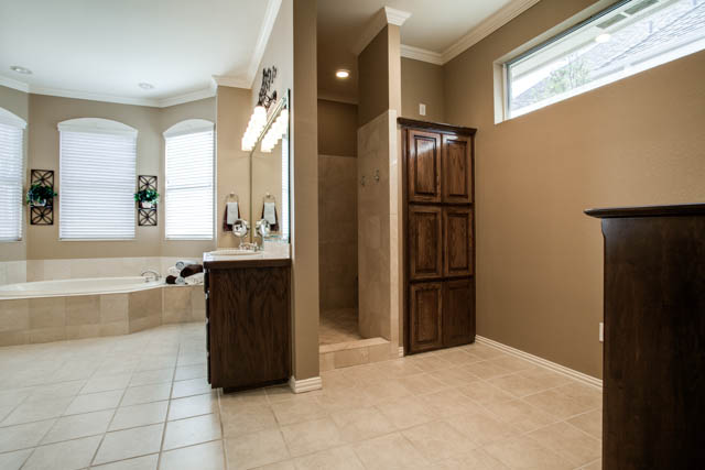 A double shower is also featured in the master bath!