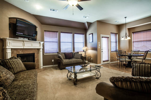 Enjoy energy efficient features like ceiling fans and tinted windows!