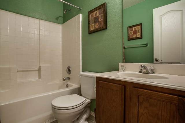Pictured here is the second full bathroom in this home.