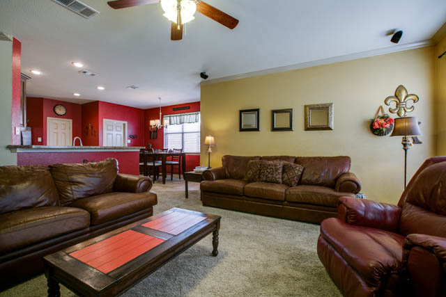 The living area offers plenty of space!