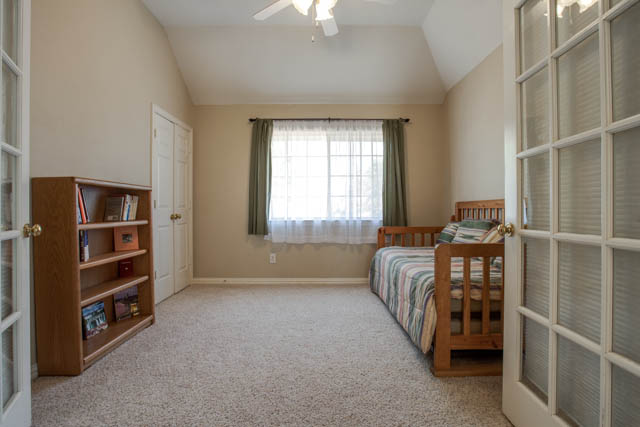 The secondary bedrooms are spacious!