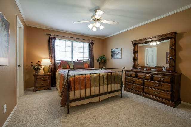 Secondary bedrooms have lots of natural light.
