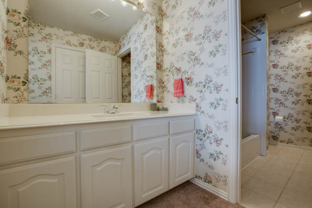 The home features four full bathrooms.