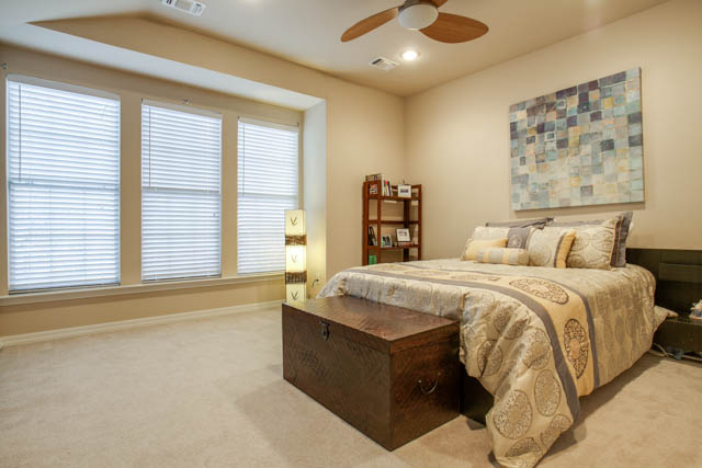 The large master suite has plenty of natural light!