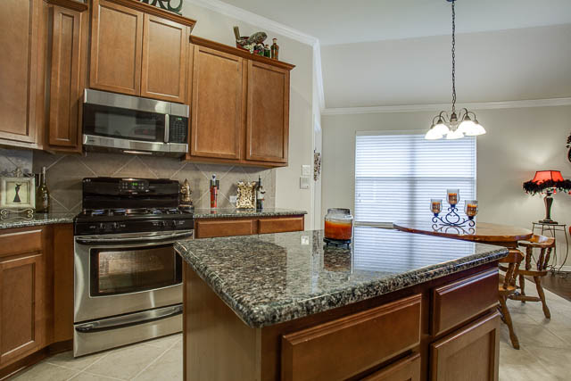 Stainless steel appliances make this kitchen top-notch.