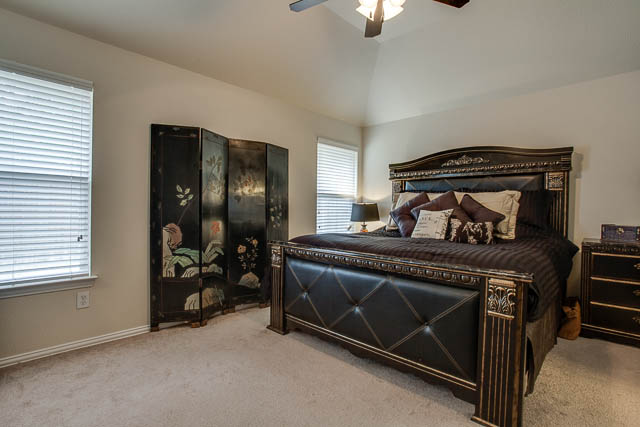 Retreat to the master bedroom!