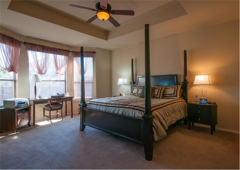 Master Bed with Tray Ceiling