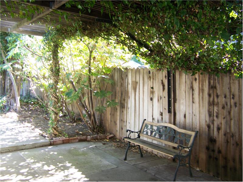 Inviting covered patio