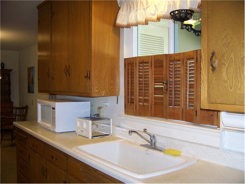 Kitchen looking out to front