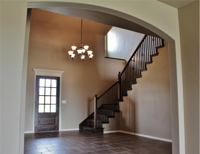 Entry foyer with staircase