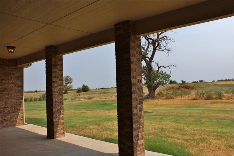 VIEW FROM COVERED PATIO
