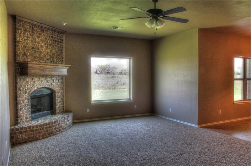 LIVING ROOM WITH FIREPLACE