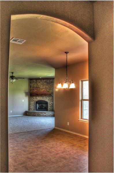 VIEW FROM DINING TOWARD LIVING ROOM