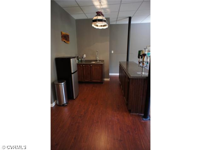 Basement bar area