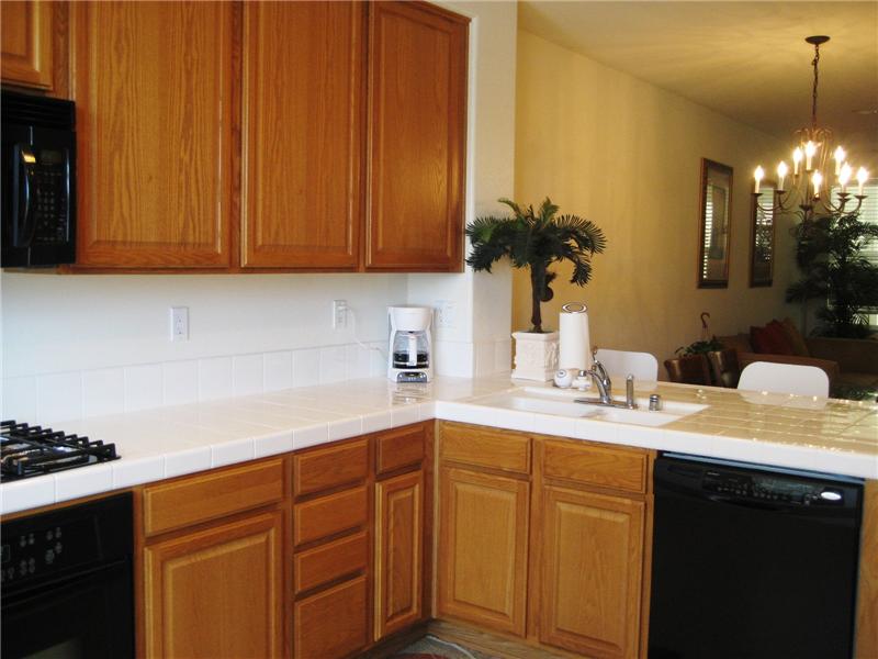 Kitchen - Open View into Living Room