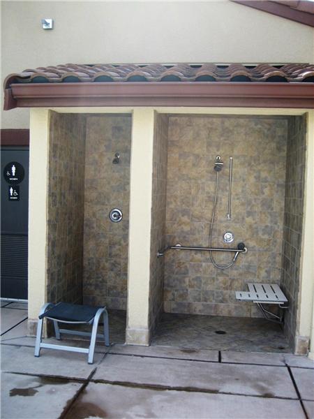 Outside Showers at Community Pool