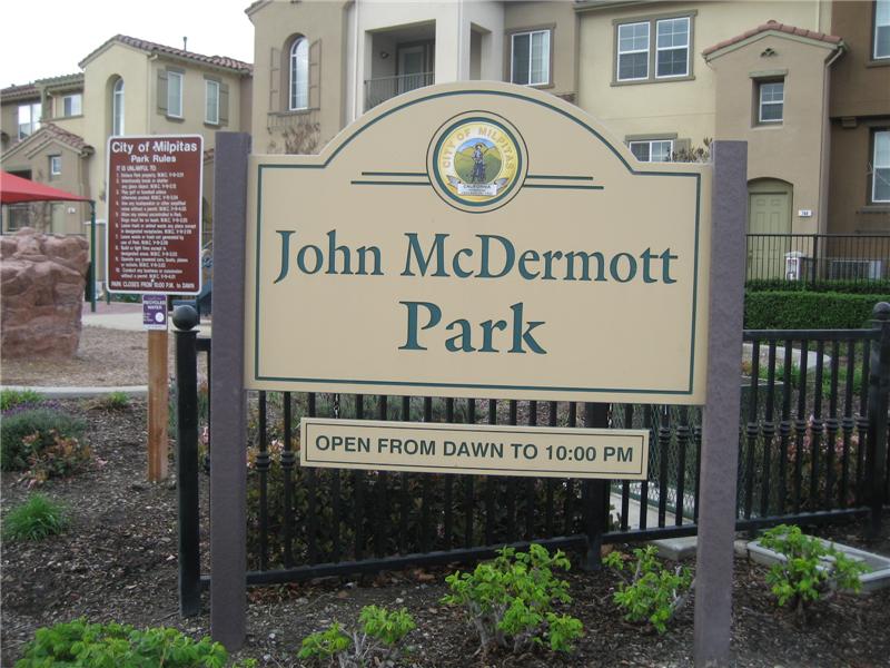 John McDermott Park Located at the End of the Complex