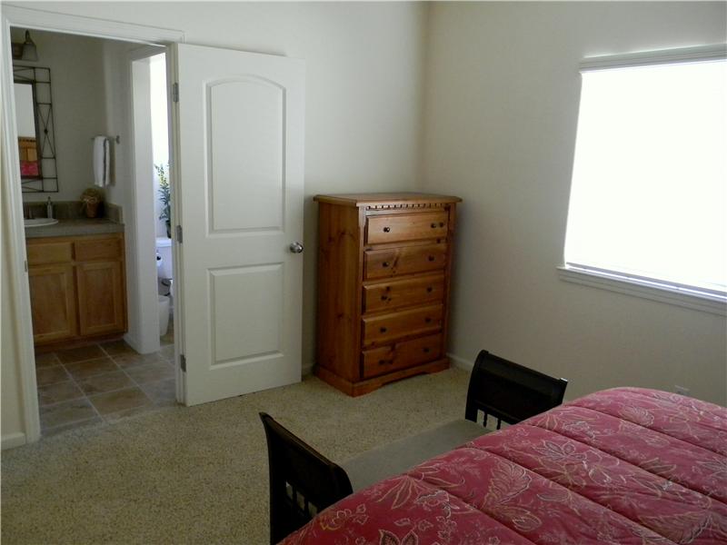 Looking towards bathroom