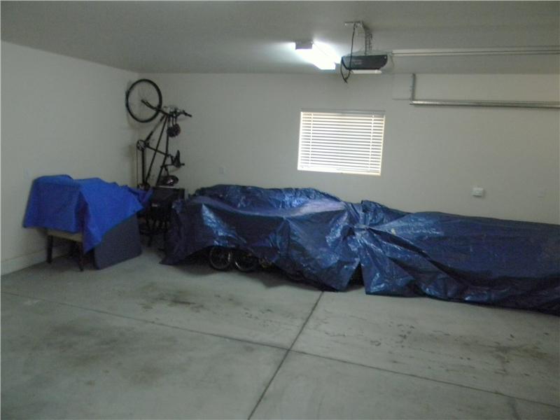 Large 2-car garage with garage door opener