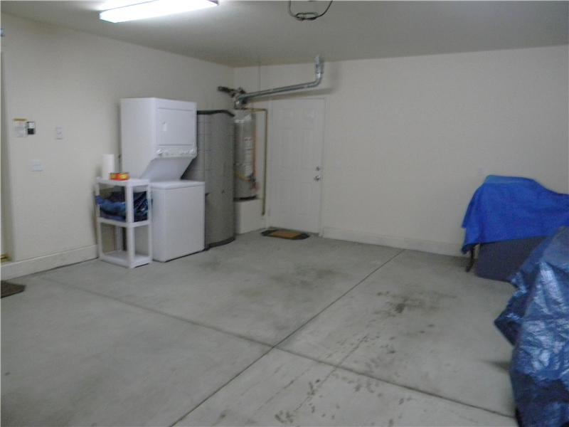 Laundry is in the garage