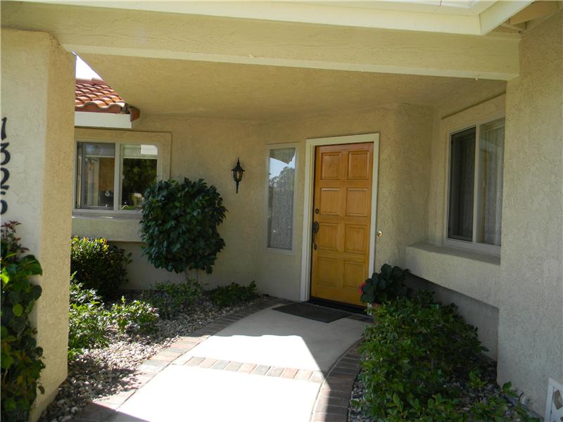 Brick Edged Walkway to Front Door