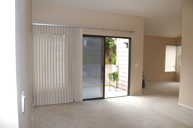 big balcony off living room