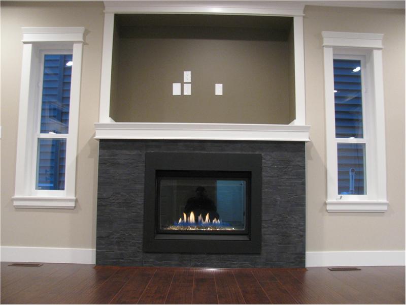 Great has room for flat screen TV above fireplace